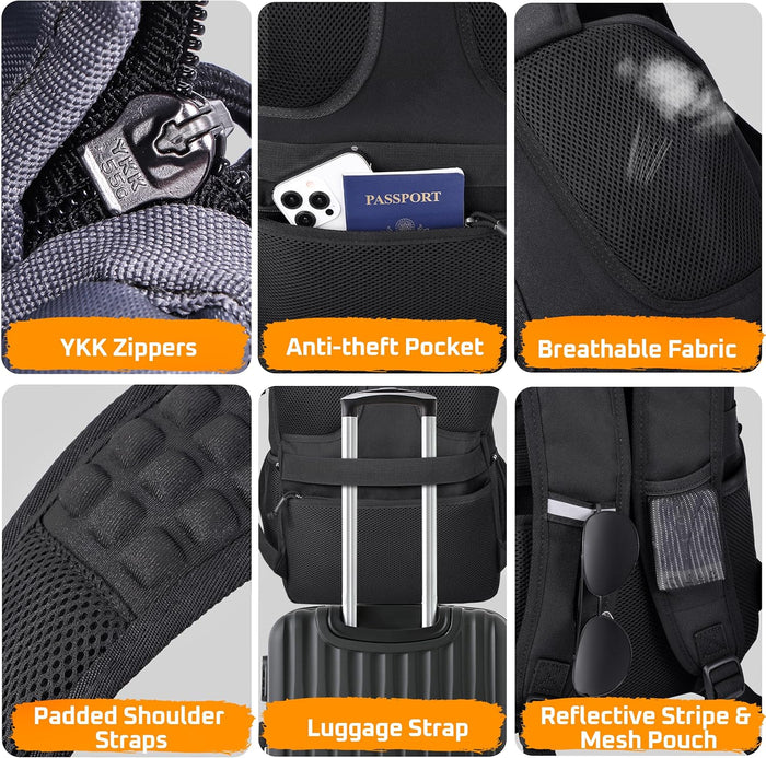 Lunch Box Backpack for Men, Tactical Cooler Backpack with Laptop Compartment Leakproof RFID Lunchbox Bag for Work