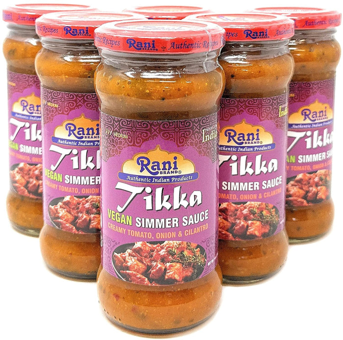 Rani Tikka Masala Cooking Spice Paste 10.5oz (300g) Glass Jar, Pack of 5+1 FREE ~ No Colors | All Natural | NON-GMO | Vegan | Gluten Free | Indian Origin
