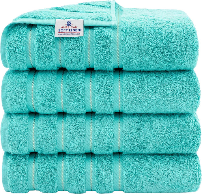 American Soft Linen Luxury Bath Towel Set Bathroom Shower Towels